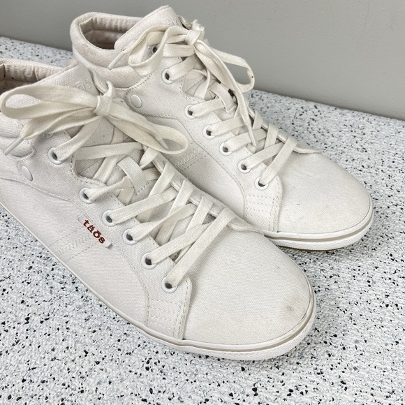 Taos Top Star Womens Shoes Size‎ 10 White Canvas Mid Top TPS-13668 - Picture 2 of 9